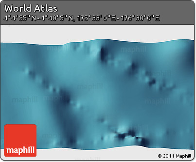 Satellite 3D Map of the Area around 4° 22' 30" N, 176° 1' 30" E