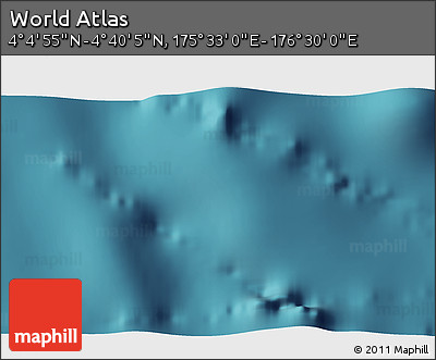Satellite 3D Map of the Area around 4° 22' 30" N, 176° 1' 30" E