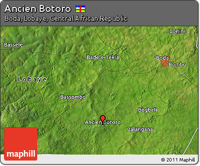 Satellite 3D Map of Ancien Botoro