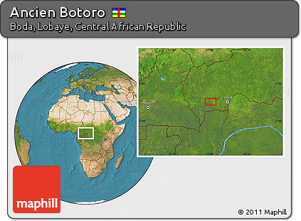 Satellite Location Map of Ancien Botoro