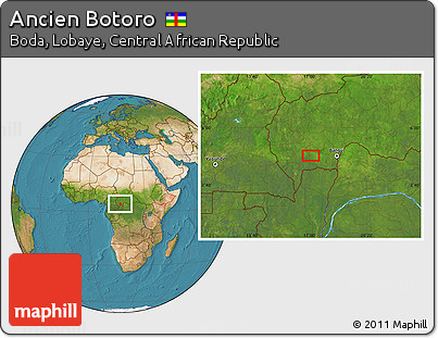 Satellite Location Map of Ancien Botoro
