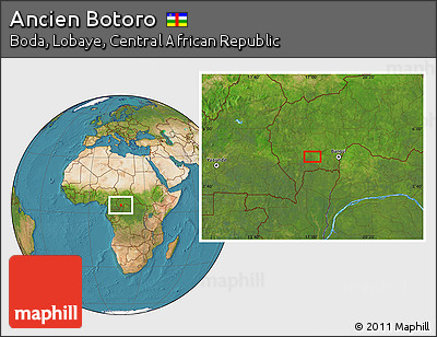 Satellite Location Map of Ancien Botoro