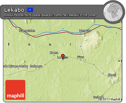 Physical Map of Lekabo