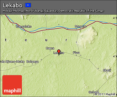 Physical Map of Lekabo