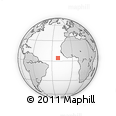 Outline Map of the Area around 4° 22' 30" N, 21° 10' 29" W, rectangular outline