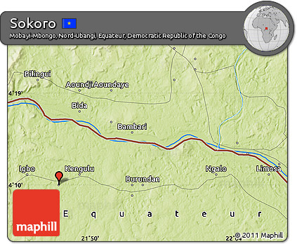 Physical Map of Sokoro