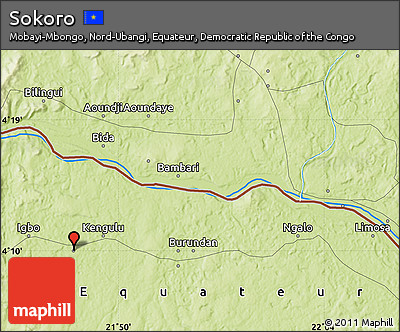 Physical Map of Sokoro