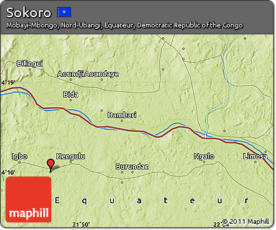 Physical Map of Sokoro