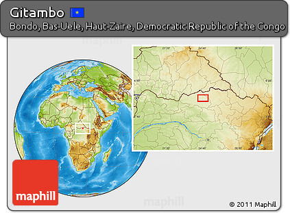 Physical Location Map of Gitambo