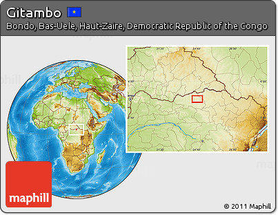 Physical Location Map of Gitambo