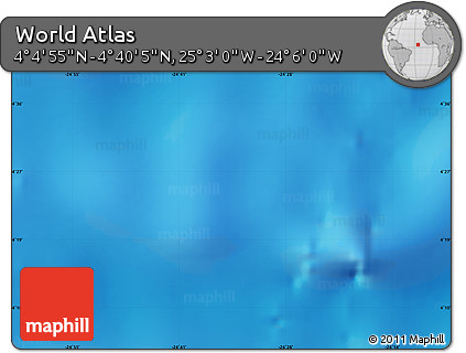 Physical Map of the Area around 4° 22' 30" N, 24° 34' 30" W