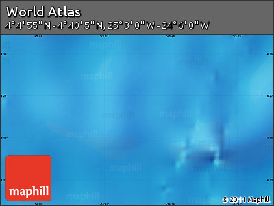 Physical Map of the Area around 4° 22' 30" N, 24° 34' 30" W