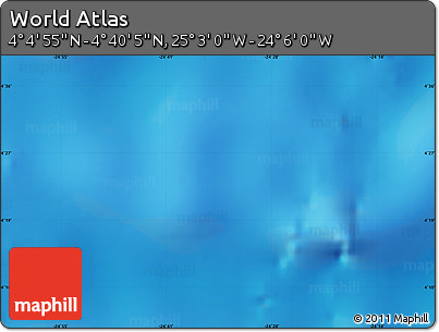 Physical Map of the Area around 4° 22' 30" N, 24° 34' 30" W
