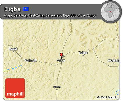 Physical 3D Map of Digba