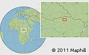 Savanna Style Location Map of Siti