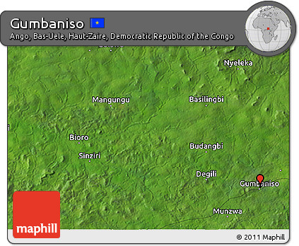 Satellite 3D Map of Gumbaniso