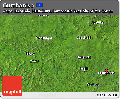 Satellite 3D Map of Gumbaniso