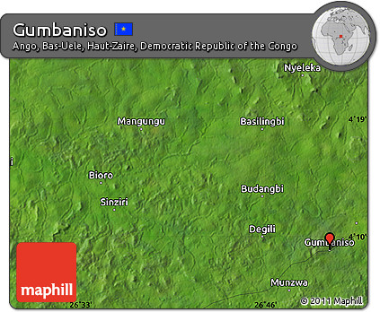 Satellite Map of Gumbaniso