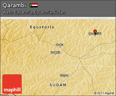 Physical 3D Map of Qarambi