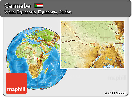 Physical Location Map of Garmabe