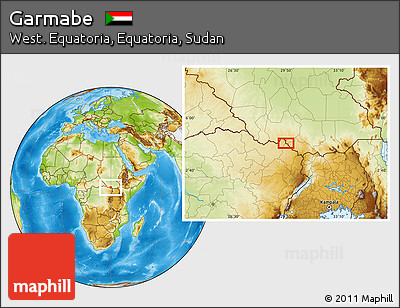 Physical Location Map of Garmabe