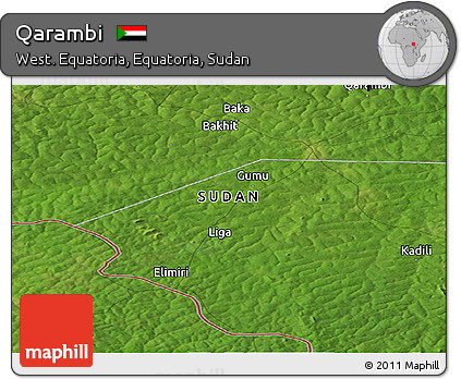 Satellite Panoramic Map of Qarambi
