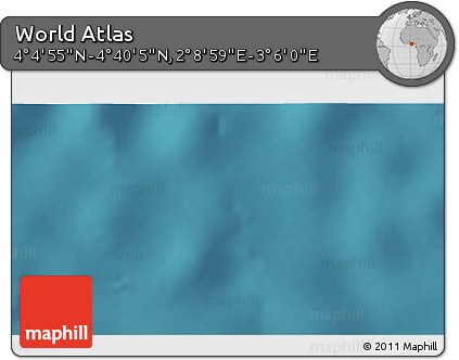 Satellite 3D Map of the Area around 4° 22' 30" N, 2° 37' 30" E