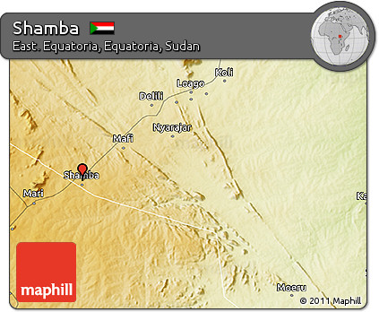 Physical 3D Map of Shamba