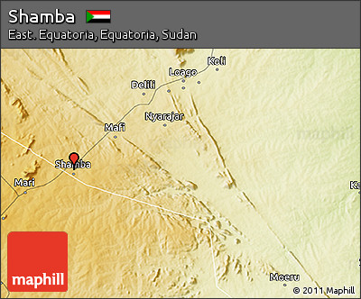 Physical 3D Map of Shamba