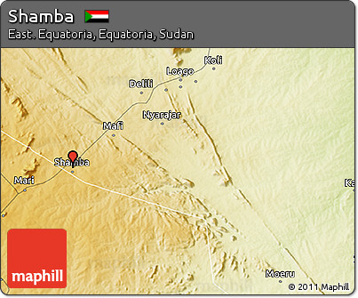 Physical 3D Map of Shamba