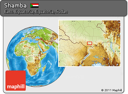 Physical Location Map of Shamba