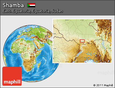 Physical Location Map of Shamba