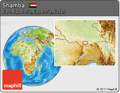 Physical Location Map of Shamba