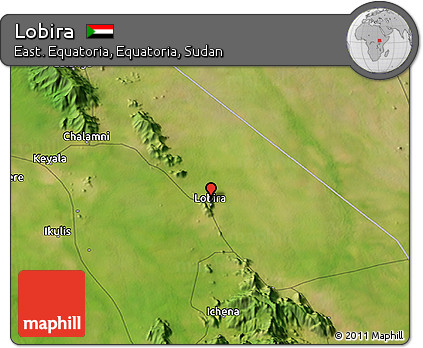 Satellite 3D Map of Lobira