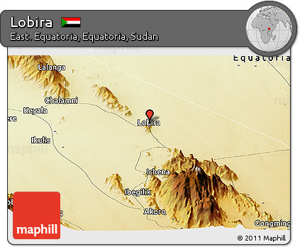 Physical Panoramic Map of Lobira
