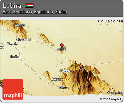Physical Panoramic Map of Lobira