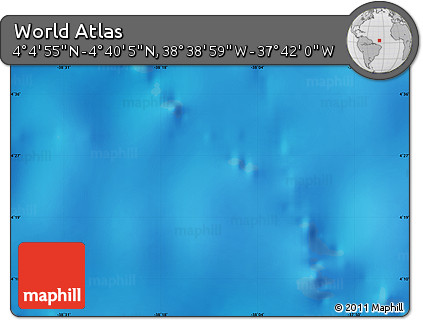 Physical Map of the Area around 4° 22' 30" N, 38° 10' 29" W