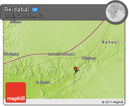 Physical 3D Map of Reidabal