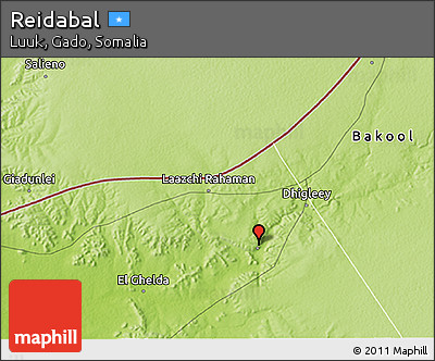 Physical 3D Map of Reidabal