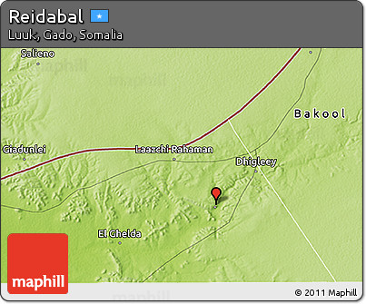 Physical 3D Map of Reidabal