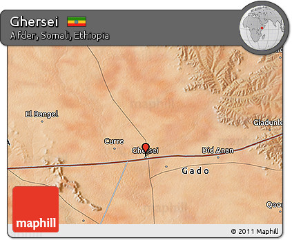 Satellite 3D Map of Ghersei