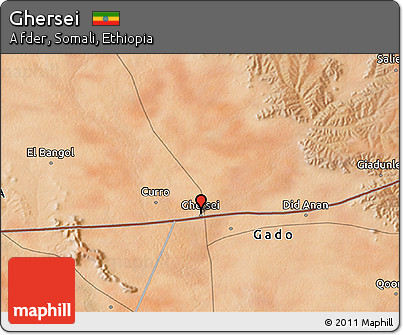 Satellite 3D Map of Ghersei