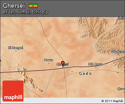 Satellite 3D Map of Ghersei