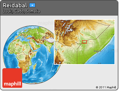 Physical Location Map of Reidabal