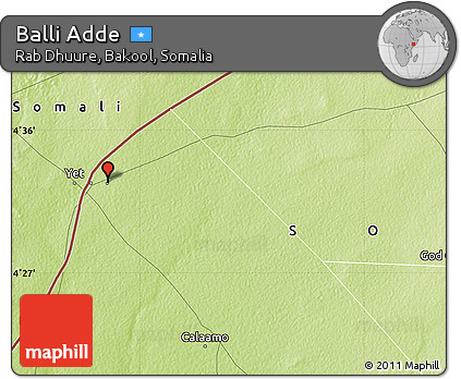 Physical Map of Balli Adde