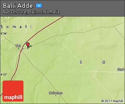 Physical Map of Balli Adde