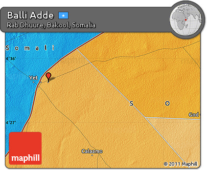 Political Map of Balli Adde