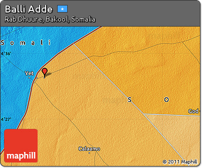Political Map of Balli Adde
