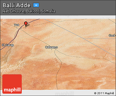 Satellite Panoramic Map of Balli Adde