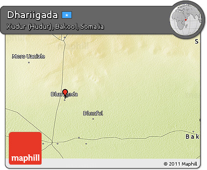 Physical 3D Map of Dhariigada